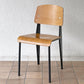ヴィトラ vitra スタンダードチェア Standard chair ナチュラルオーク×ディープブラック ジャン・プルーヴェ Jean Prouve 名作椅子 ◇
