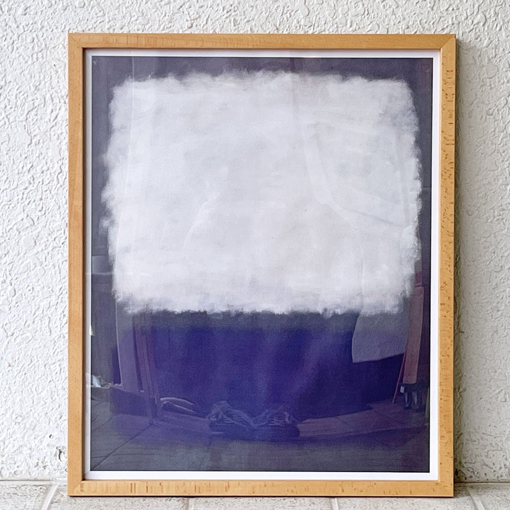 イデー IDEE マーク・ロスコ Mark Rothko 「Blue and grey 1962」 オフセット アートフレーム ポスター W54 × H65.5 cm 額装品 ◇