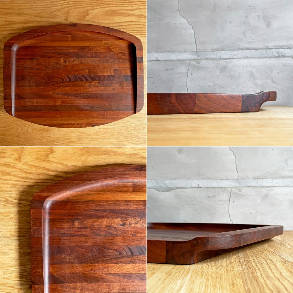 グラッドマーク Gladmark Burbank California カッティングボード トレイ ブラックウォールナット無垢集成材 USビンテージ ミッドセンチュリー ♪