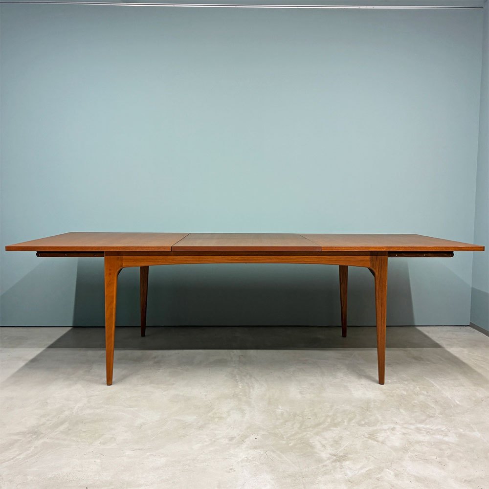 ビンテージ Vintage チーク材 エクステンションダイニングテーブル W168-244cm 伸長式 EX 北欧スタイル ◎