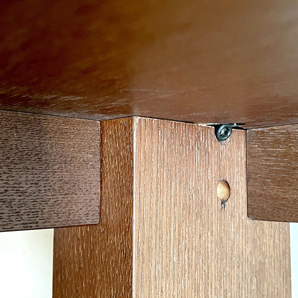 アクタス ACTUS パラ PALA ダイニングテーブル アッシュ材 ダークブラウン ラッカー塗装 W150cm 廃番 ■