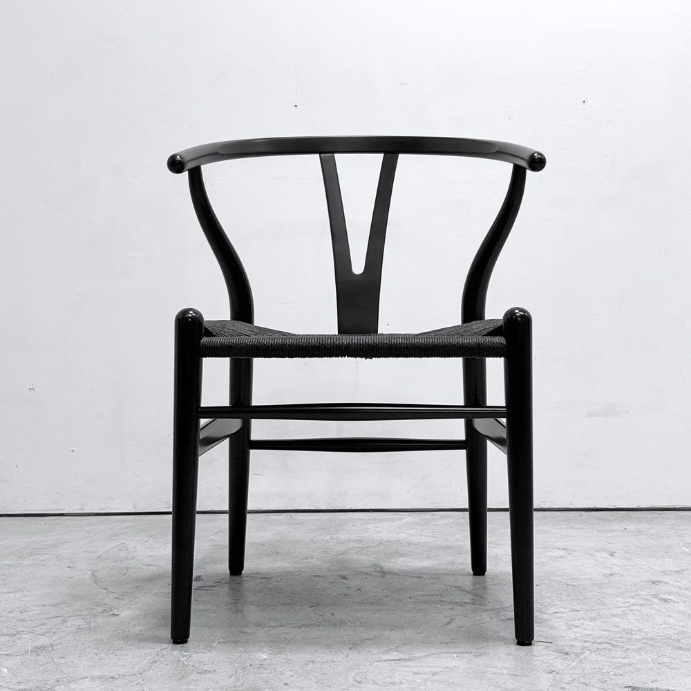 カールハンセン＆サン Carl Hansen & Son CH24 Yチェア ブラックラッカー×ブラックペーパーコード ビーチ材 ハンス・J・ウェグナー デンマーク 北欧家具 日本仕様サイズ ●