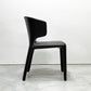 カッシーナ Cassina オラ 367 HOLA アームチェア 本革 フルレザー ブラック ハンス・ウェッツスタイン 定価￥374,000- ●