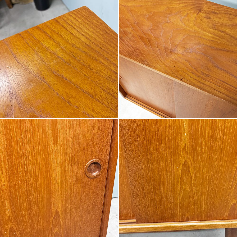 北欧ビンテージ Scandinavian Vintage チーク材 スモールキャビネット W75×H83.5cm ◎