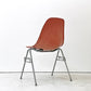 ハーマンミラー Herman Miller サイドシェルチェア セカンド 2nd FRP 初期 オレンジ系 エンボスレス すっぴんモデル スタッキングベース イームズ ビンテージ ●