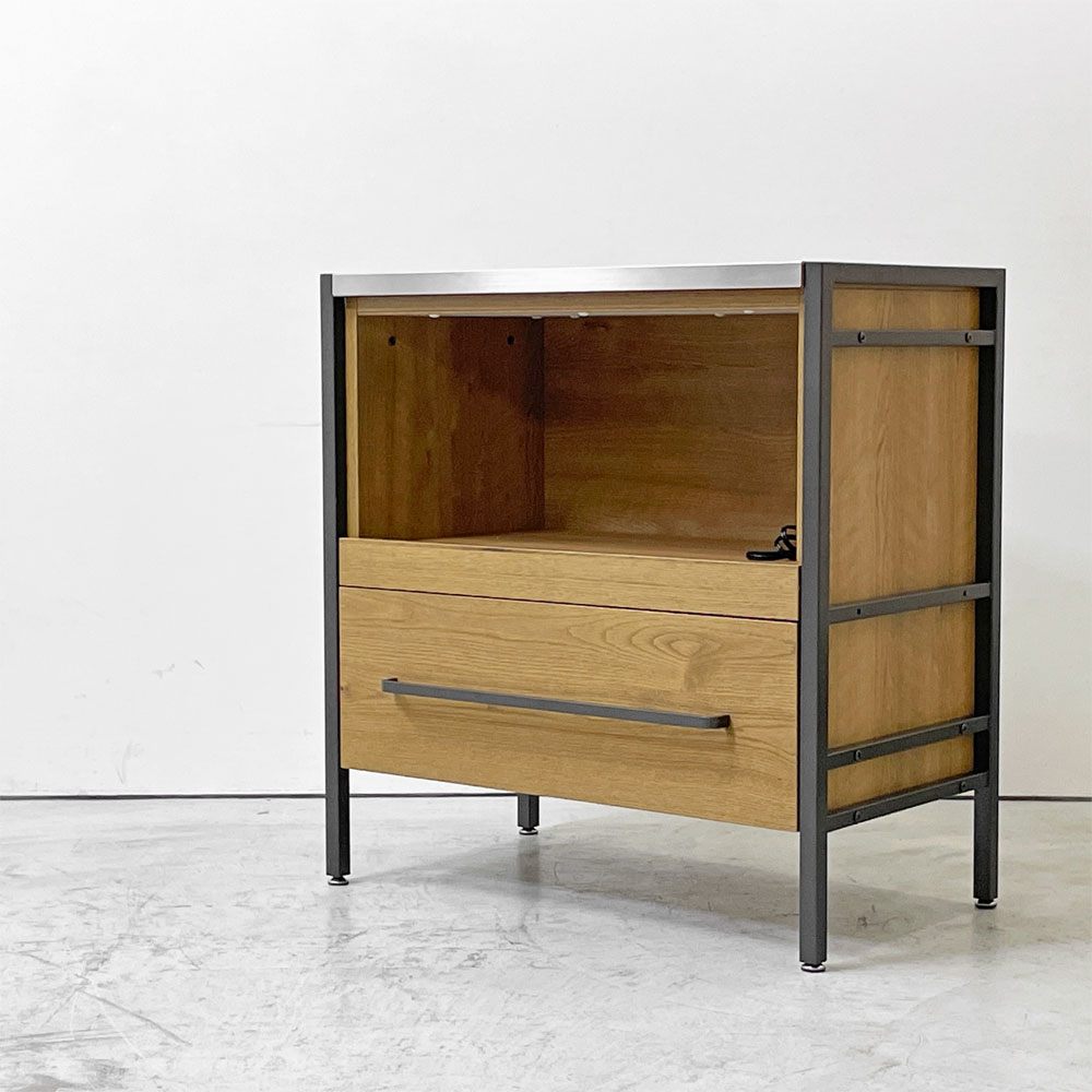 クラッシュゲート CRASH GATE イージーライフ Easy Life アトランダム ATRANDOM ユニットシェルフ 下台 オープンキャビネット 1ドロワー スライドボード  関家具 展示品 ●