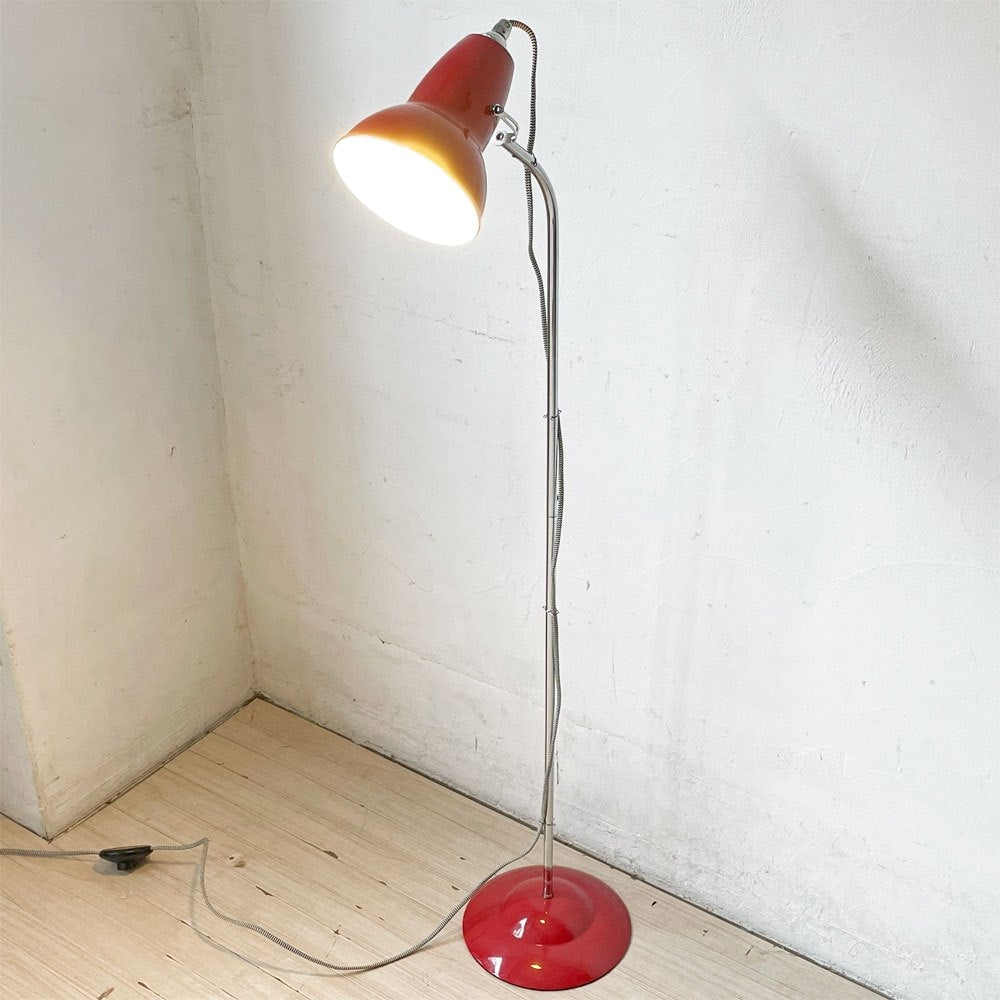 アングルポイズ ANGLEPOISE デュオフロア DUO FLOOR LAMP フロアライト レッドシェード ジョージ・カワーダイン 廃盤 ★
