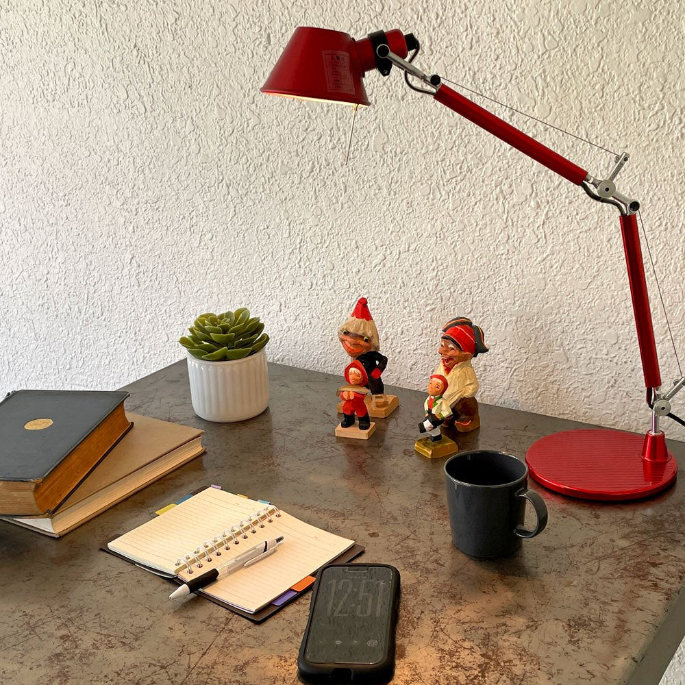 アルテミデ Artemide トロメオ TOLOMEO タボロ TAVOLO デスクライト テーブルランプ レッド ミケーレ・デ・ルッキ Michele De Lucchi ◇