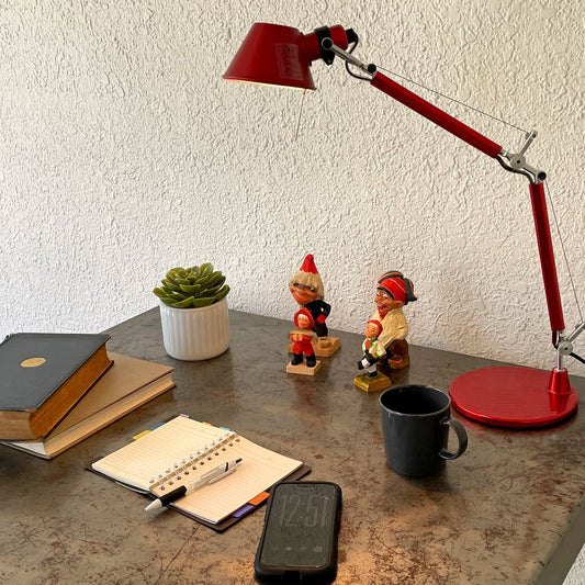 アルテミデ Artemide トロメオ TOLOMEO タボロ TAVOLO デスクライト テーブルランプ レッド ミケーレ・デ・ルッキ Michele De Lucchi ◇
