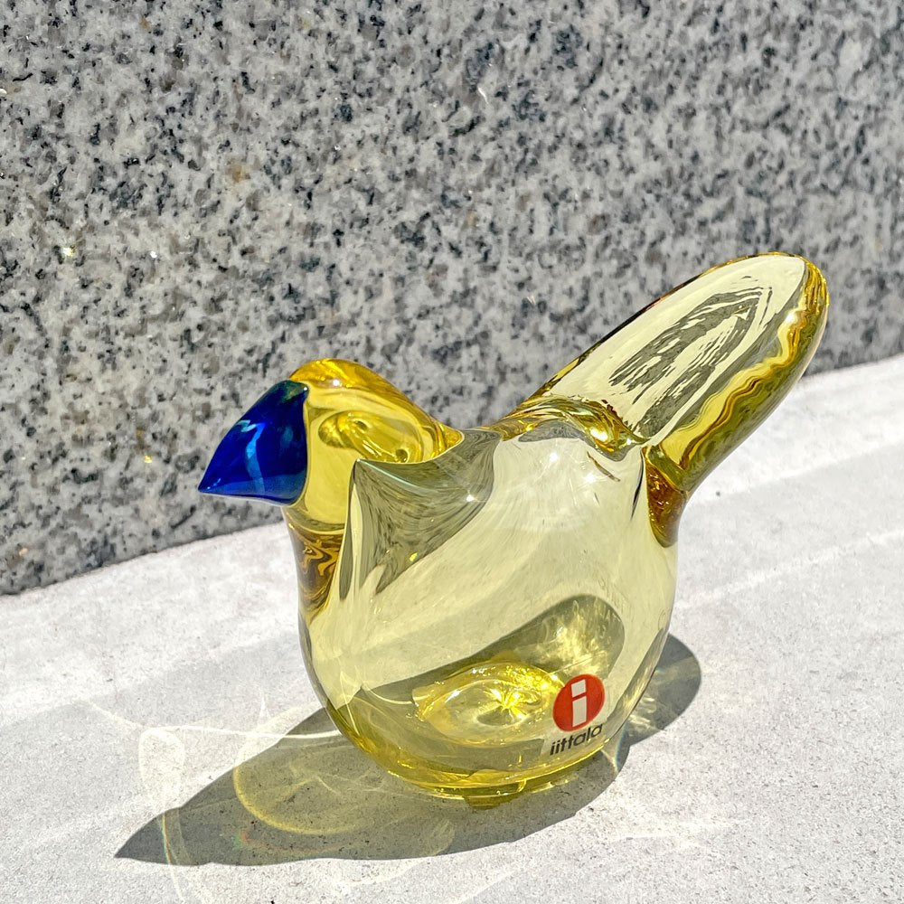 イッタラ iittala イッタラバード シエッポ Sieppo レモン×ブルー 160/300 オイバ・トイッカ Oiva Toikka 表参道店限定 箱付 希少 ■