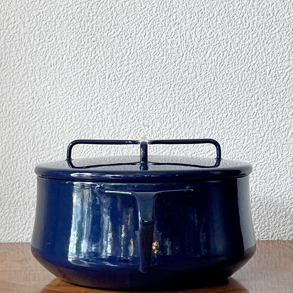ダンスク DANSK コベンスタイル 両手鍋 ホーロー キャセロール W26cm イェンス・クイストゴー ミッドナイトブルー 北欧 ◇