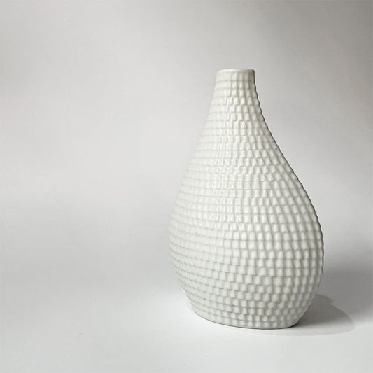 グスタフスベリ GUSTAVSBERG レプティル Reptil フラワーベース 花瓶 スティグ・リンドベリ Stig Lindberg 北欧 ビンテージ ホワイト ★