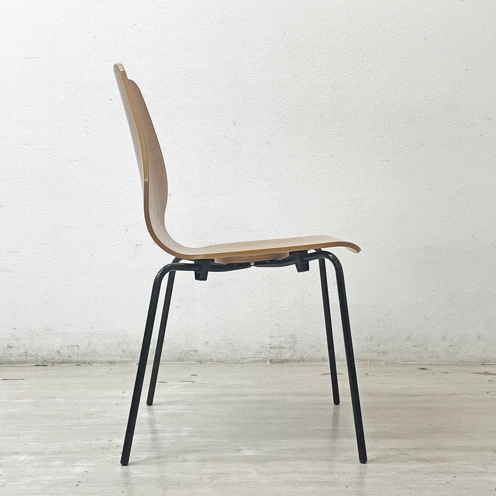 セイアローズ SEIARROWS ウッドスタックチェア WOOD STACK CHAIR チーク材 プライウッド スタッキングチェア B ●