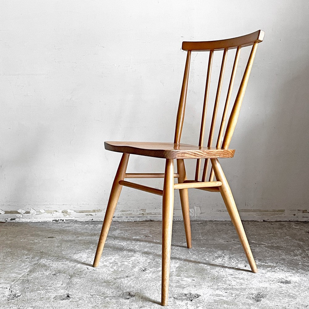 アーコール Ercol スティックバックチェア スピンドルチェア エルム材 UKビンテージ Vintage 英国家具 B ■