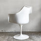 ノル ノール Knoll サーリネンコレクション チューリップチェア アームチェア ダイニングチェア ホワイト 座面クッション交換済み エーロ・サーリネン ビンテージ 参考定価￥520,300- ■