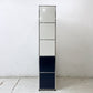 ユーエスエムハラー USMハラー USM Haller モジュラーファニチャー キャビネット シェルフ 1列5段 W77×D37cm ドロップダウンドア×2 エクステンションドア×1 メタルボックスインサート付 ●