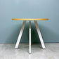 かなでもの KANADEMONO ザ・カフェテーブル THE CAFE TABLE White Steel 4pin ラウンド Φ83cm リノリウム天板 定価￥79,800- ◎