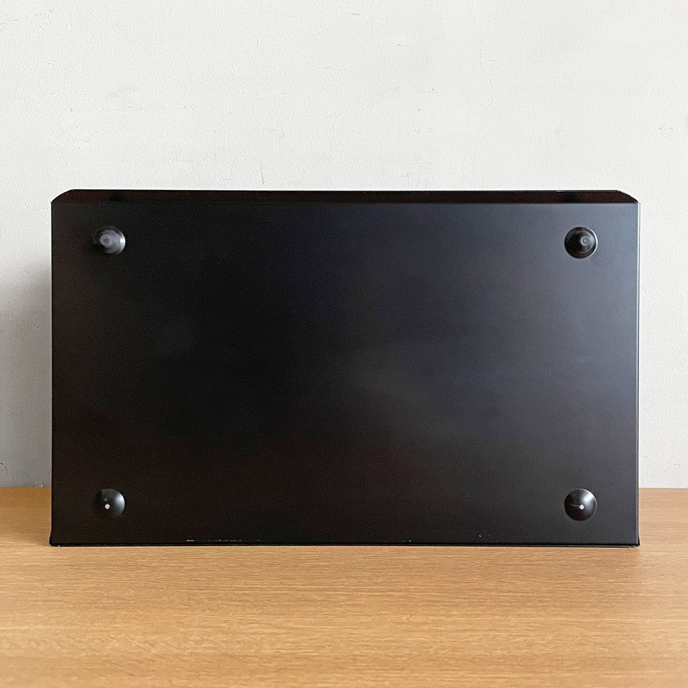 ビスレー BISLEY 3段 レターラック ブラック 書類棚 A4サイズ 横型 W38.5cm 壁掛け可 デスクアクセサリー 英国 A ■