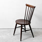 秋田木工 Akimoku ハンナチェア Hanna Chair スピンドルチェア ダイニングチェア ブラウン系 和モダン ジャパンビンテージ ●