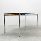 USMモジュラーファニチャー USM Haller ハラーテーブル ワーキングデスク ダイニングテーブル W150cm アジャスター パールグレーラミネート(ホワイト) 高さ調整機能付 〓