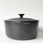 ルクルーゼ LE CREUSET ココットロンド 両手鍋 22cm ブラック 両手鍋 鋳物 ★