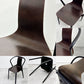 ヴィトラ Vitra ベルヴィルチェア Belleville Chair アームチェア ダイニングチェア スタッキングチェア オーク材 ダークブラウン系カラー ロナン & エルワン・ブルレック B ●