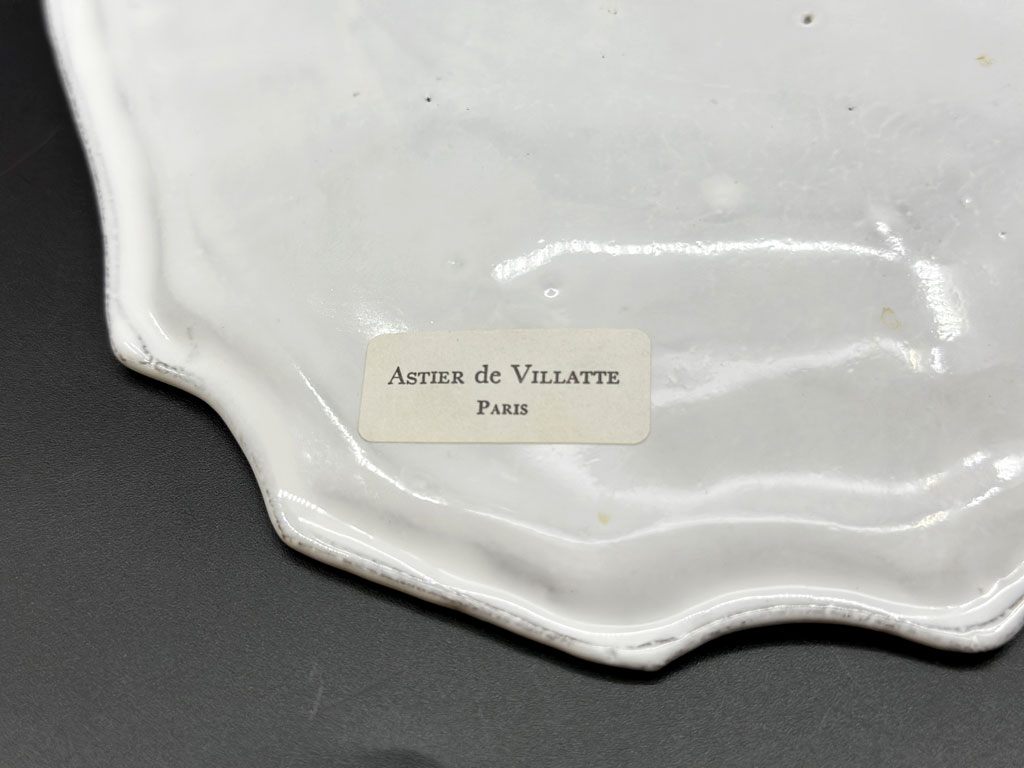 アスティエ・ド・ヴィラット Astier de Villatte レジェンス REGENCE ディナープレート W19cm フランス A ●