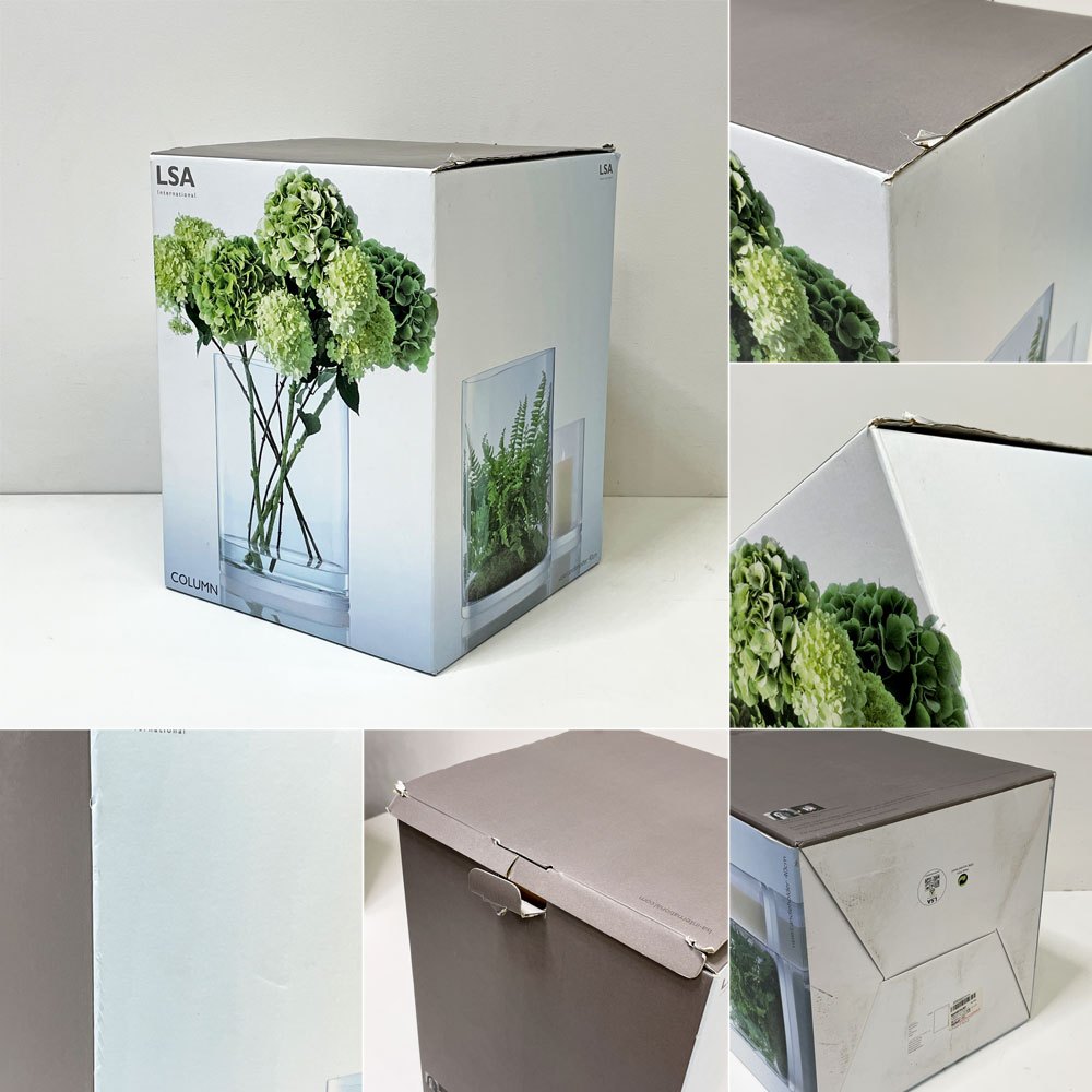 エルエスエー インターナショナル LSA international コラム COLUMN 40cm フラワーベース ガラス 花瓶 キャンドルホルダー 定価￥51,260- ●