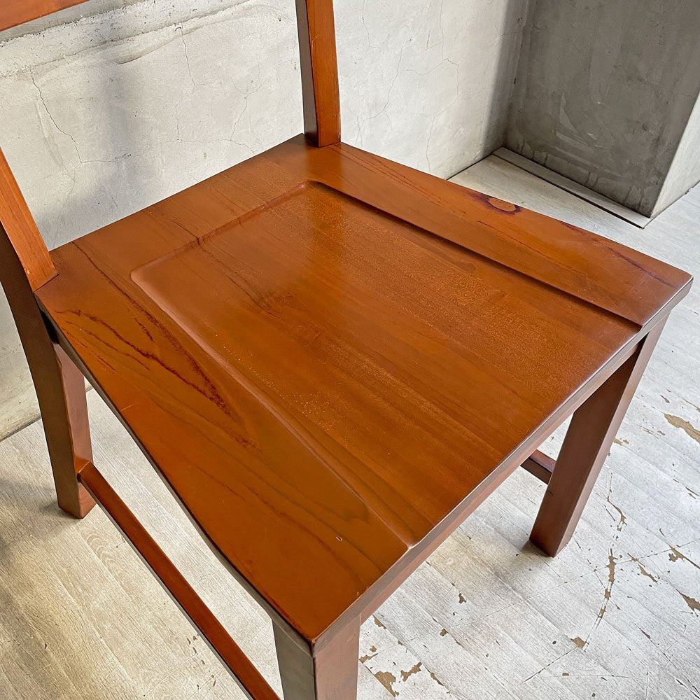 スキャンティーク SCANTEAK ダイニングチェア GMGK481 サイドチェア チーク無垢材 板座 ♪
