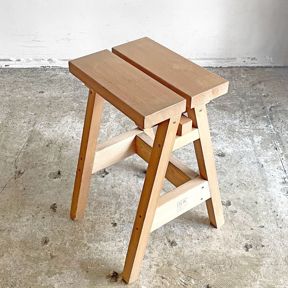 石巻工房 Ishinomaki Laboratory 石巻 ハイスツール ISHINOMAKI HIGH STOOL ウェスタンレッドシダー材 芦沢 啓治 H55 クラフト家具 ■