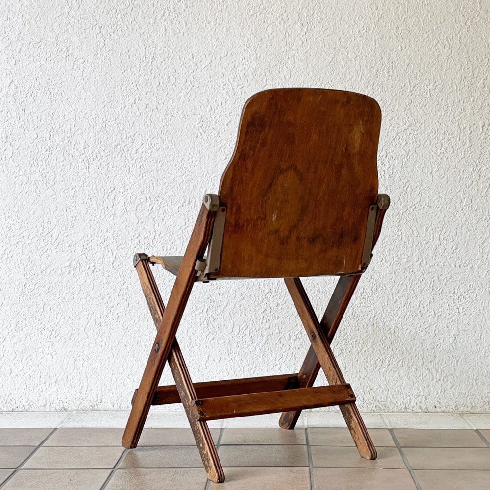 アメリカンシーティングカンパニー AMERICAN SEATING COMPANY フォールディングチェア 折り畳み USビンテージ インダストリアル ◇