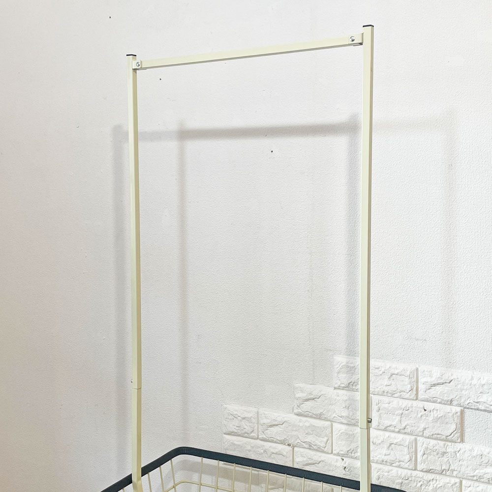 ダルトン DULTON ランドリー カート ウィズ ポール ラック LAUNDRY CART WITH POLE RACK アイボリー アメリカンスタイル ◎