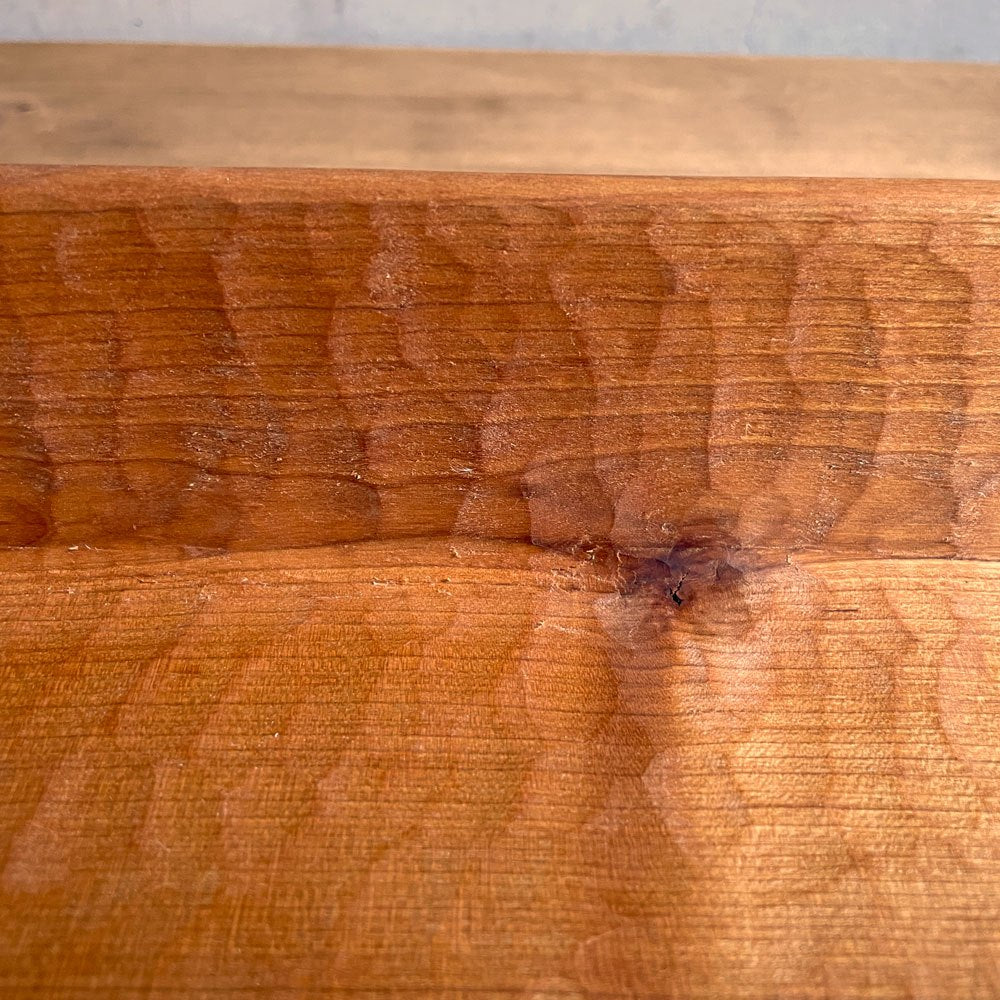 三谷龍二 Ryuji Mitani 山桜 長バット トレイ 長角盆  木の器 42×15×6.5 cm 木工作家 現代作家 希少サイズ ♪
