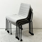 コクヨ KOKUYO オフセットフレームチェア offset frame chair オフィスチェア スタッキングチェア 4脚セット 4本脚 ファブリックシート スカイグレー キャスター 総定価￥274,800- B ●