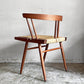 桜製作所 グラスシートチェア GRASS SEATED CHAIR アームチェア ウォールナット無垢材 い草 ジョージ・ナカシマ George Nakashima 焼印有 ■