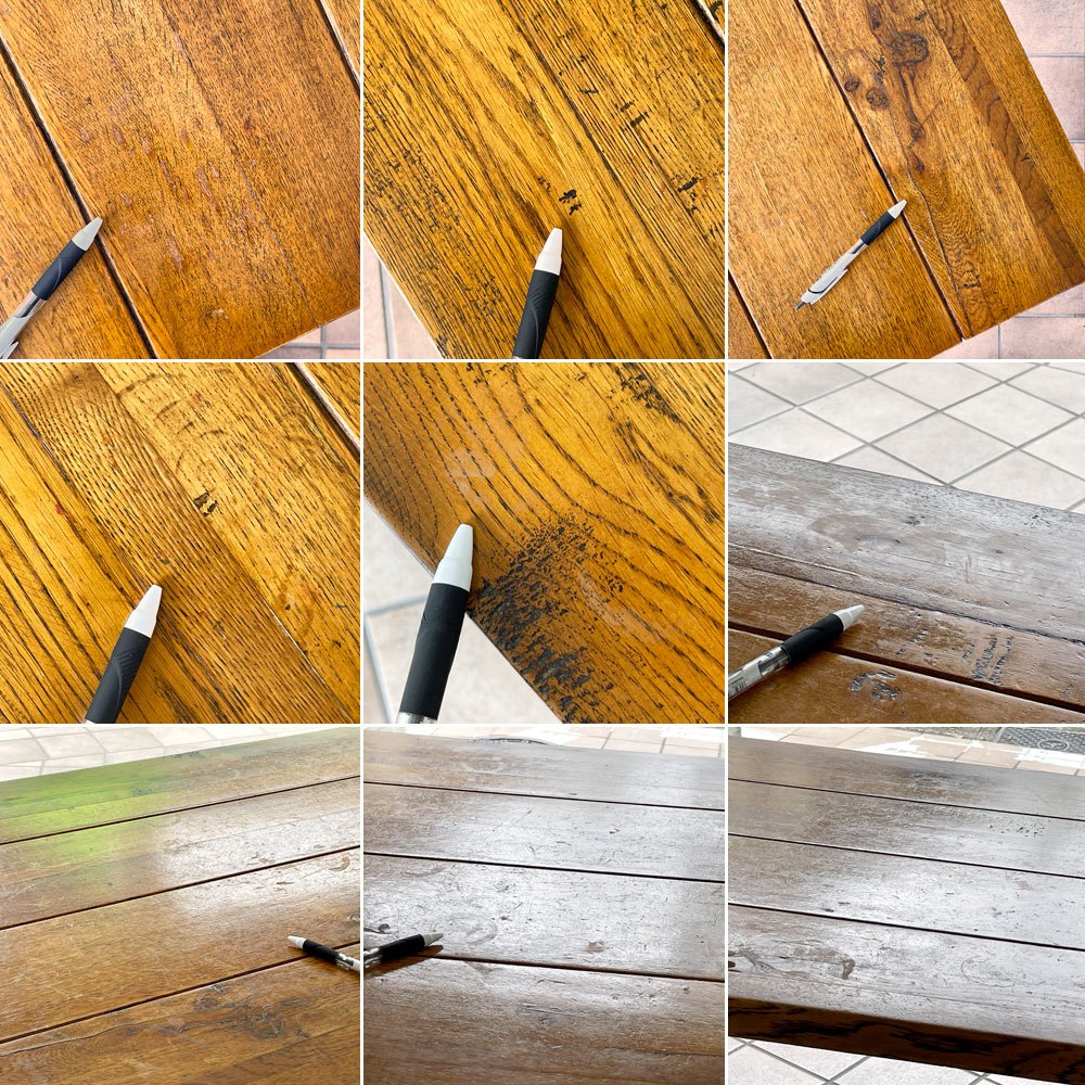 ジャーナルスタンダードファニチャー j.s.F サンク SENS ダイニングテーブル M W150 オーク無垢材 スチール 廃番 インダストリアルデザイン ◇