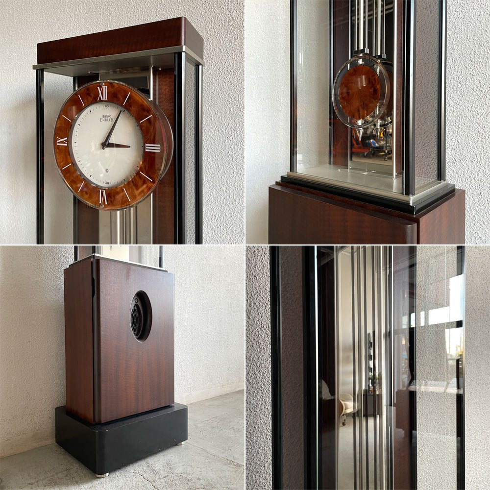 セイコー エムブレム SEIKO EMBLEM 超高級 報時 ホールクロック HW572B 無線時計システム タイムリンク搭載 遠隔操作可能 クォーツ式 床置き型 振子時計 柱時計 参考価格約110万円 〓