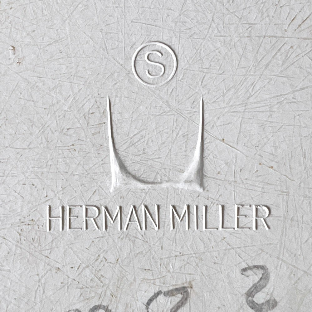 ハーマンミラー Herman Miller サイドシェルチェア セカンド 2nd ビンテージ アプホルスター スクールベース 肘掛けテーブル付 イームズ ミッドセンチュリー B ■