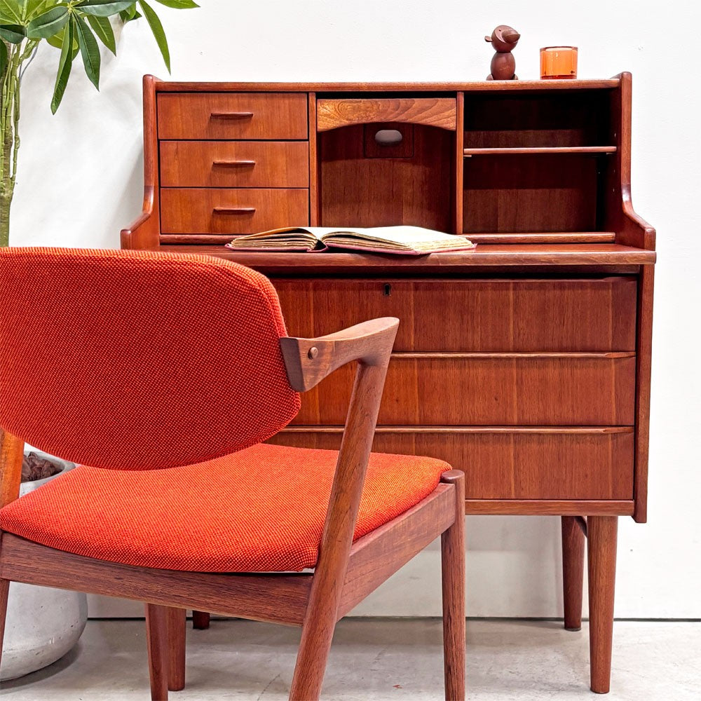 アクタス ACTUS ハンドワーク・ファニチャー Hand Work Furniture ライティングビューロー  マホガニー材 W80cm 北欧スタイル ●