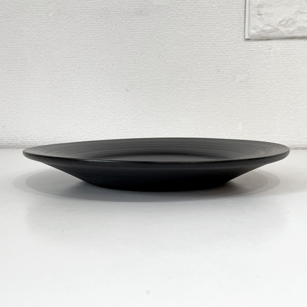 赤木明登 Akito Akagi パスタ皿 黒 nurimono 約21cm 漆器 輪島塗 現代作家 D ◎