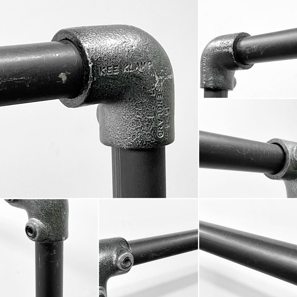 インダストリアルデザイン Industrial Design ハンガーラック 水道管パイプ ガス管 オーダー品 キャスター付き 店舗什器 A ●
