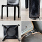 カッシーナ Cassina キャブチェア 412 CAB CHAIR アームレス 本革 ブラック マリオ・ベリーニ MoMA イタリアンモダン 定価￥385,000- ◇