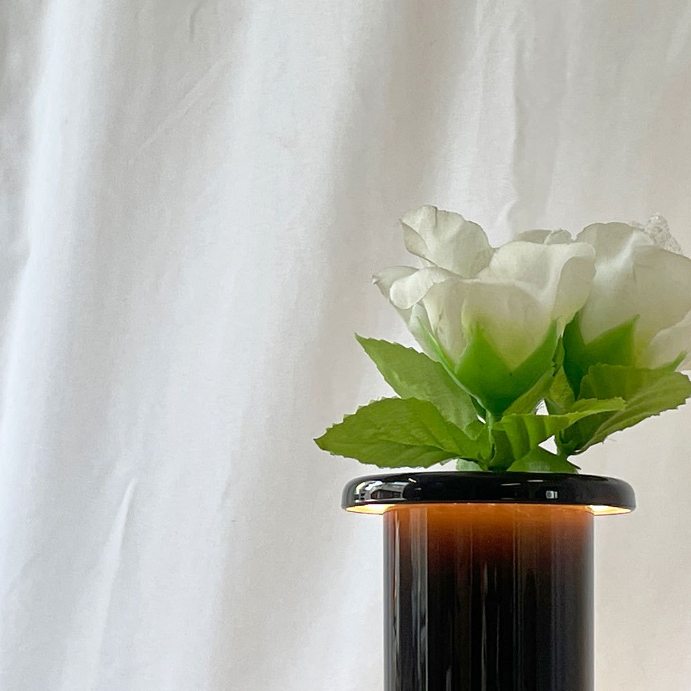 マジス MAGIS ブーケ Bouquet ポータブルランプ フラワーベース ブラックブラウン 内蔵型LED 調光可 箱付 ブロリアート・トラヴェルソ 定価￥39,600- 未使用品 ◇