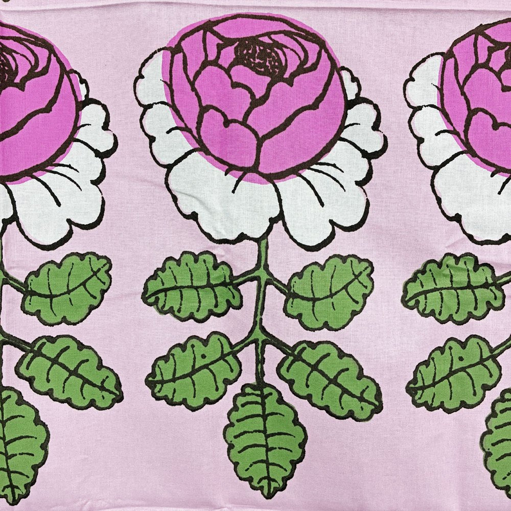 マリメッコ marimekko ヴィヒキルース VIHKIRUUSU ファブリック マイヤ・イソラ Maija Isola 限定色 ピンク 144x173cm ◎