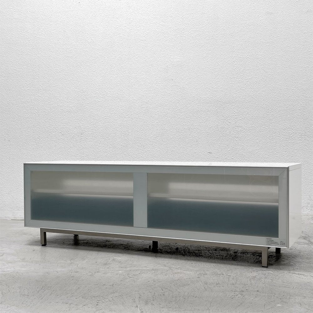 ボーコンセプト BoConcept ボラーニ Volani AVボード テレビボード w154cm ホワイト スモークガラス モダン 〓