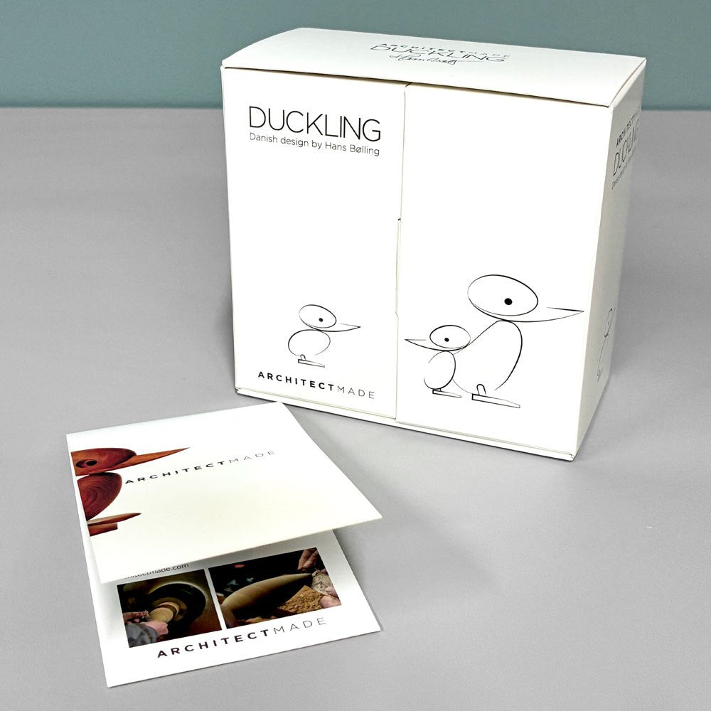 アーキテクトメイド Architectmade ダックリング Duckling チーク無垢材 オブジェ H9cm ハンス・ボーリン Hans Bolling 定価￥16,390- B ◎
