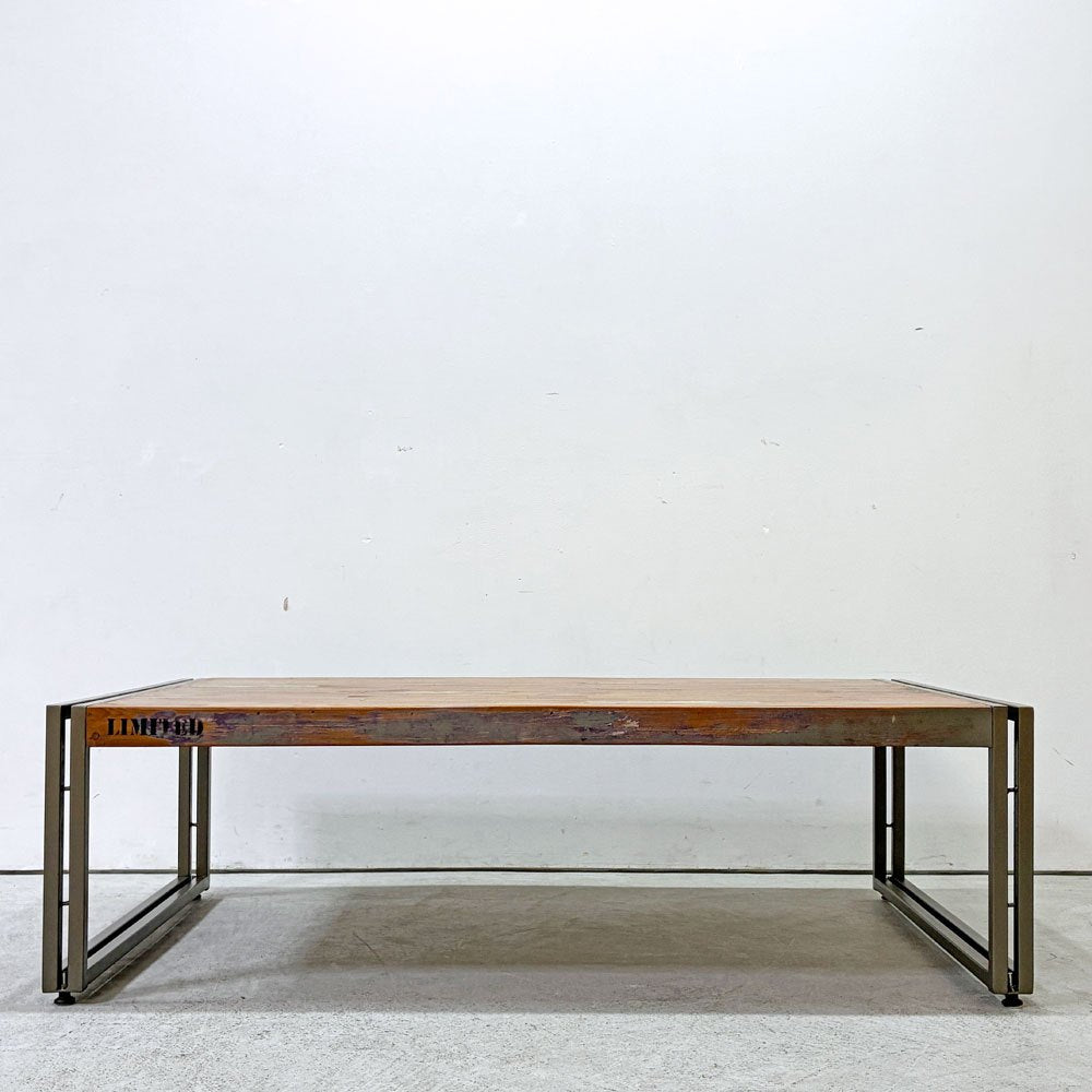 ディーボディ d-Bodhi フェルム FERUM コーヒーテーブル ローテーブル Lサイズ チーク古材 アイアン W120cm インダストリアル アスプルンド ASPLUND取扱 ●