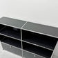 ユーエスエムハラー USM Haller モジュラーファニチャー キャビネット シェルフ  2ハーフドロワー グラファイトブラック & アントラサイト 定価￥427,488- ●