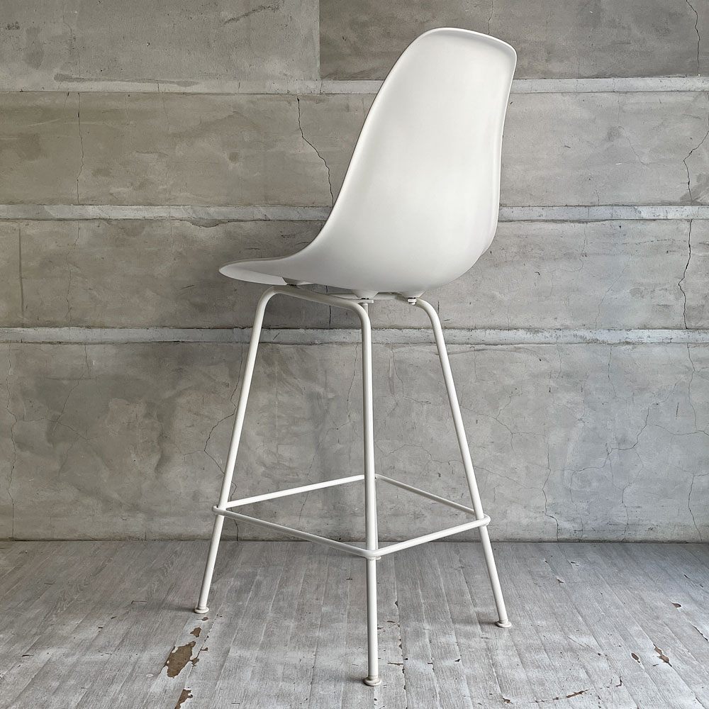 ハーマンミラー Herman Miller イームズプラスチックシェルスツール カウンターハイトスツール ポリプロピレン製 ホワイト ミッドセンチュリー 参考価格￥99,000- ♪
