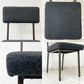ジャーナルスタンダードファニチャー j.s.F リージェント REGENT CHAIR ダイニングチェア ファブリックシート ブラック スチール脚 定価￥28,600- 廃番 ●